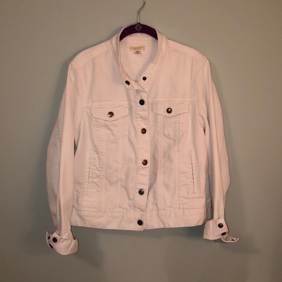 white denim jacket size 16